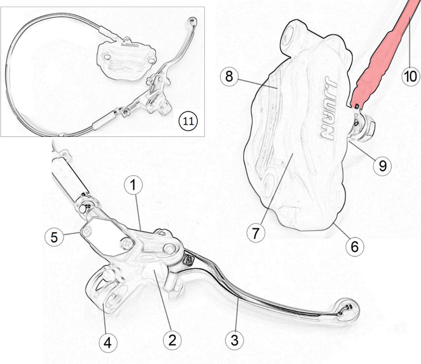 FRONT BRAKE HOSE from 2022