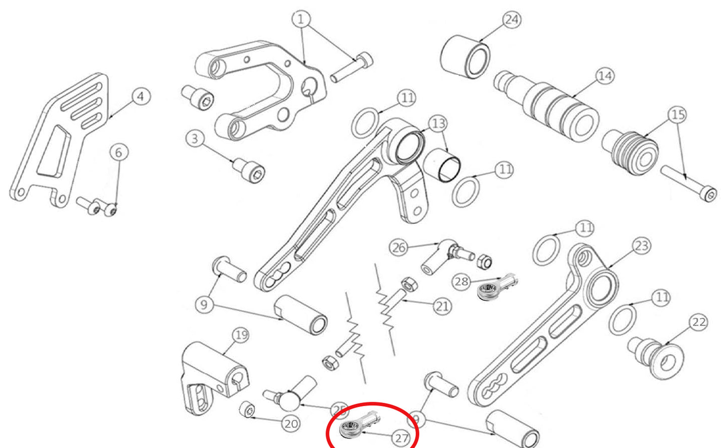 FLAT ball joint for Quickshifter