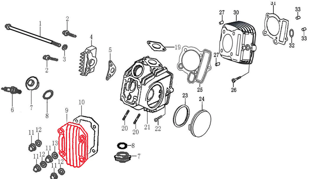 UPPER COVER CYLINDER HEAD