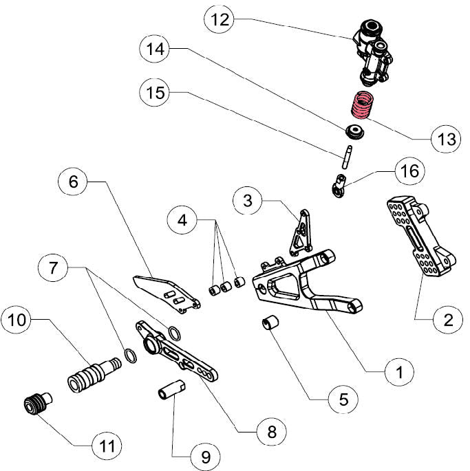 Spring, brake Lever (GP-7)