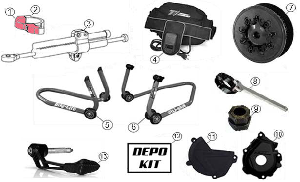 LH Steering Damper Clamp (GP-7)