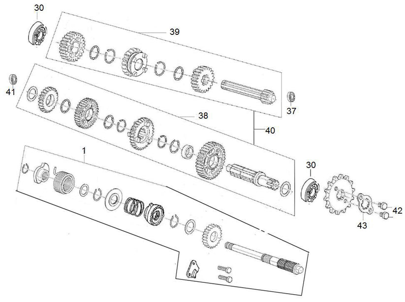 Countershaft Transmission, 110 4-Speed