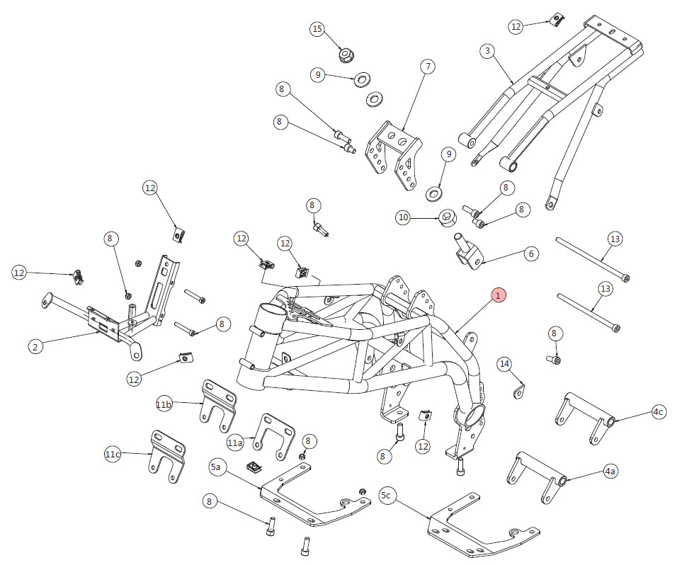 Frame 110 A, 110 4S and 160 4S - Black