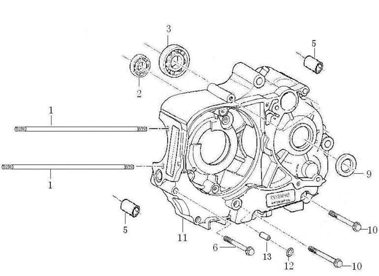 110A Left Crankcase