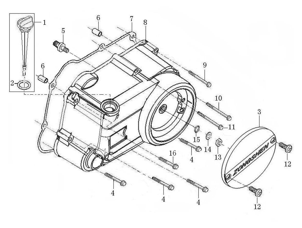 110A Right Crankcase Cover