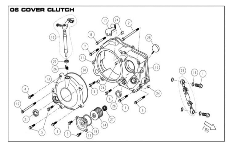 BOLT, HEXAGON FLANGE M6x50
