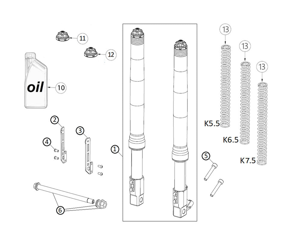 Fork Spring MUPO K7.5