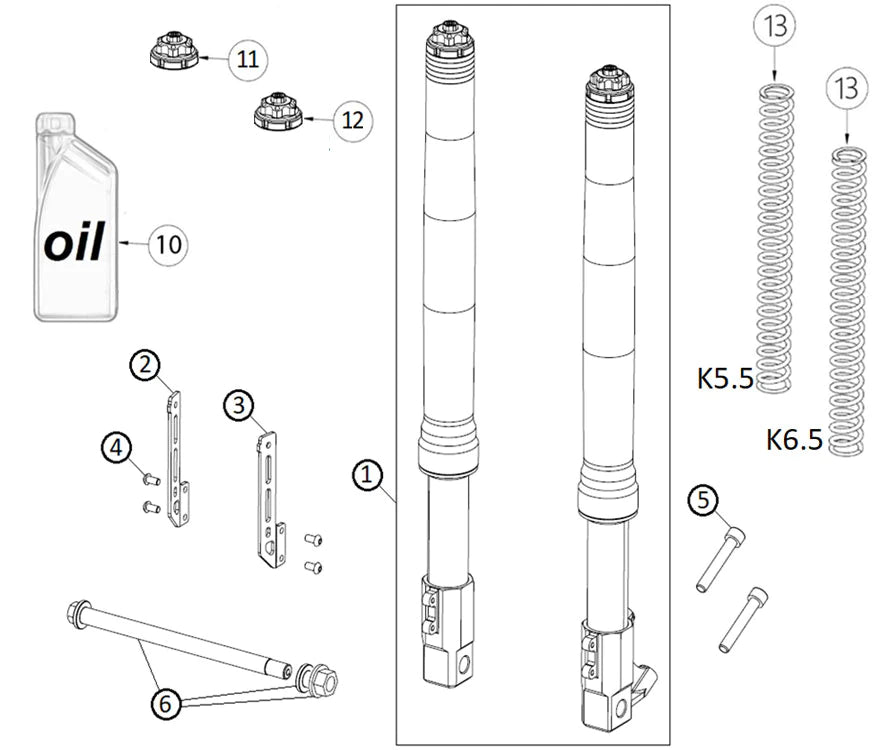 Compl. Ohvale D.38 FORK