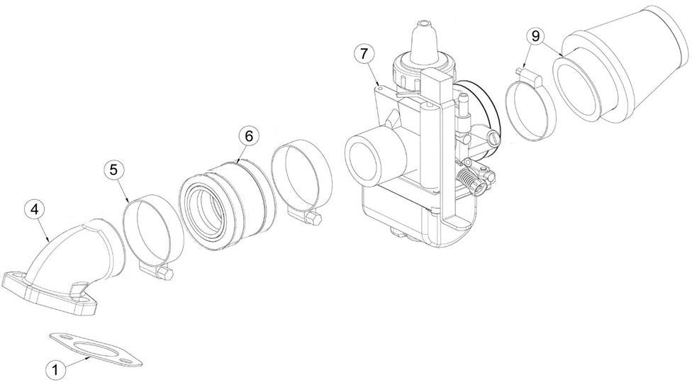 Carburetor Dell'Orto PHBH 28