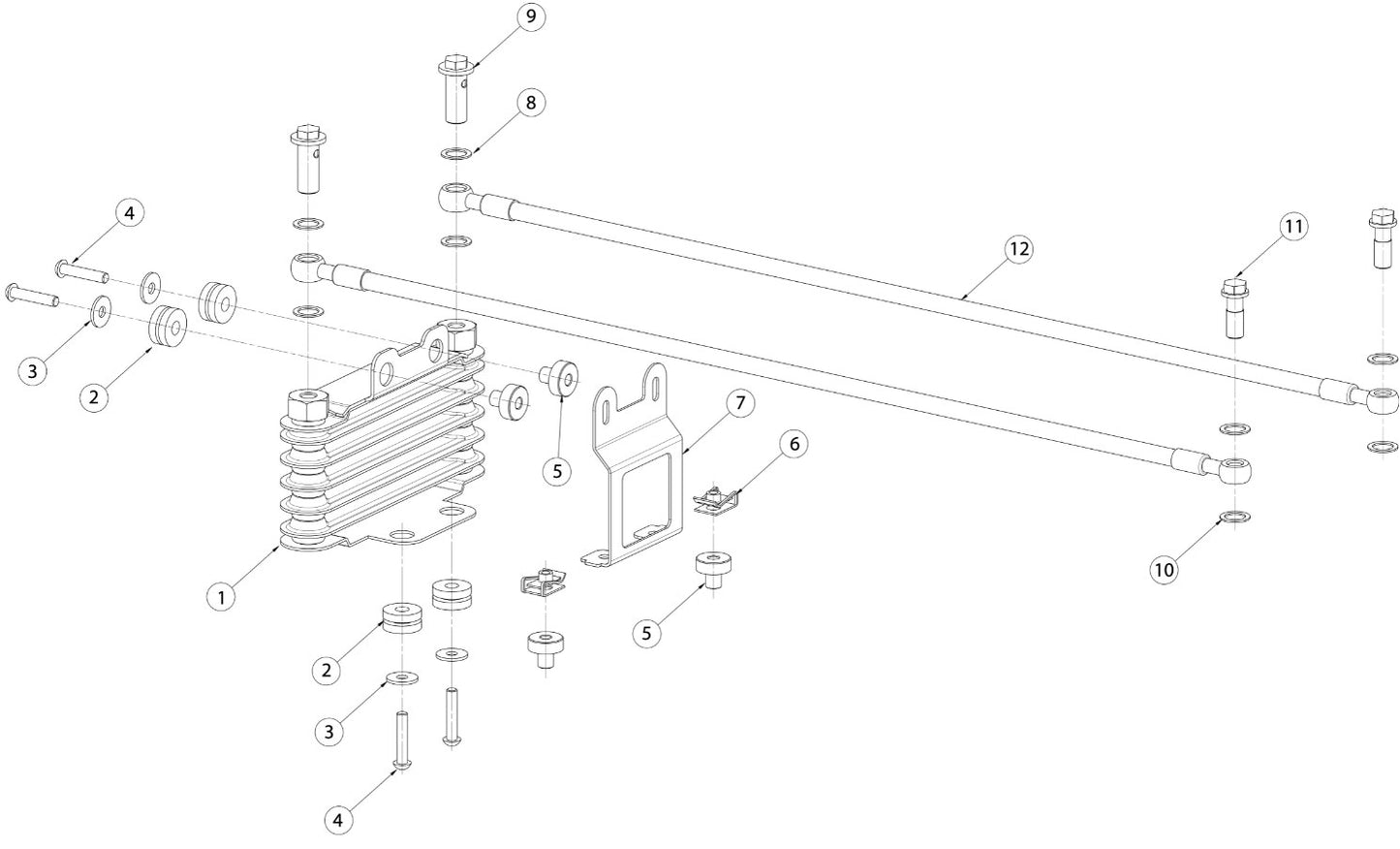 Drilled screw M10x1.25