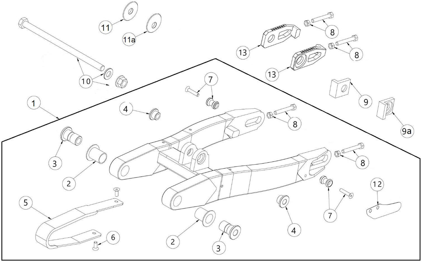 LH Std chain tensioner (1pc)