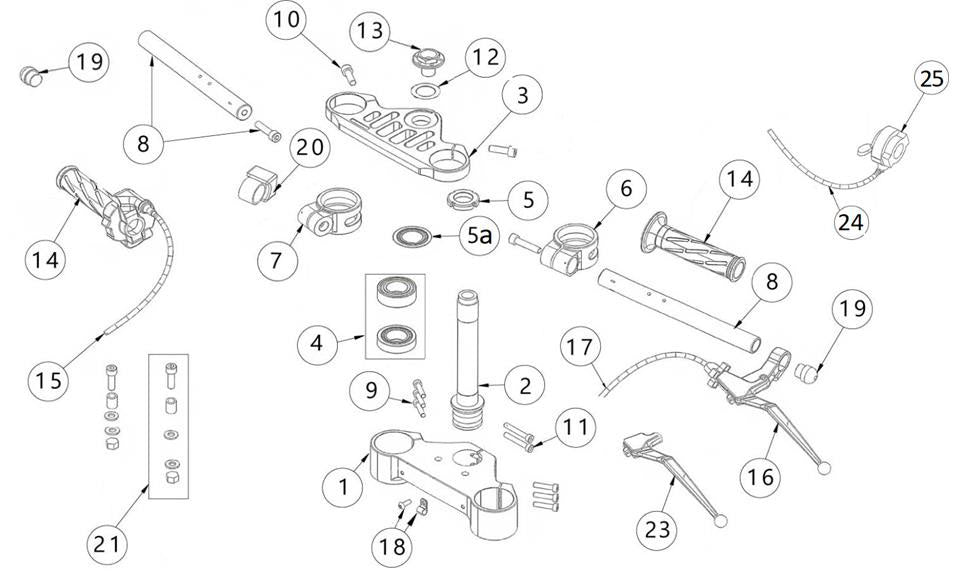 Fork Lower plate - 110/160 EVO
