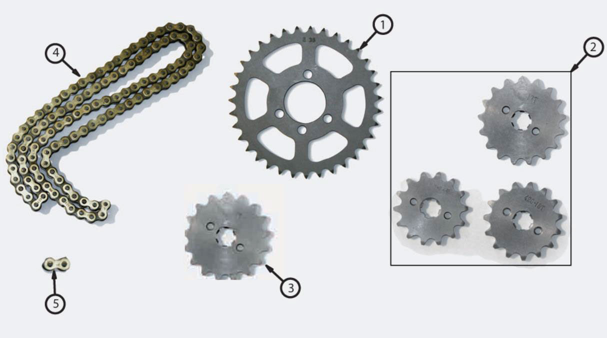 Sprocket hard anodising Ergal Z28