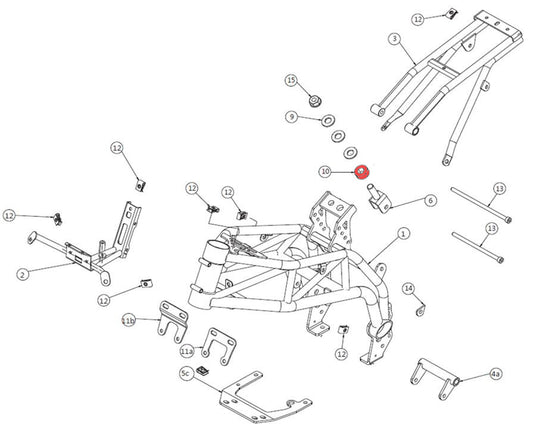 Shock absorber spacer