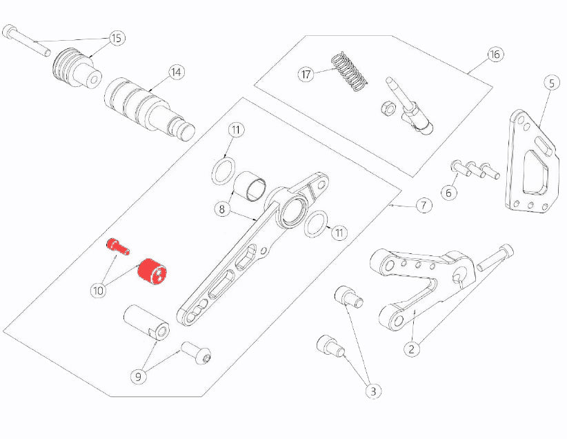 REAR BRAKE LEVER Register