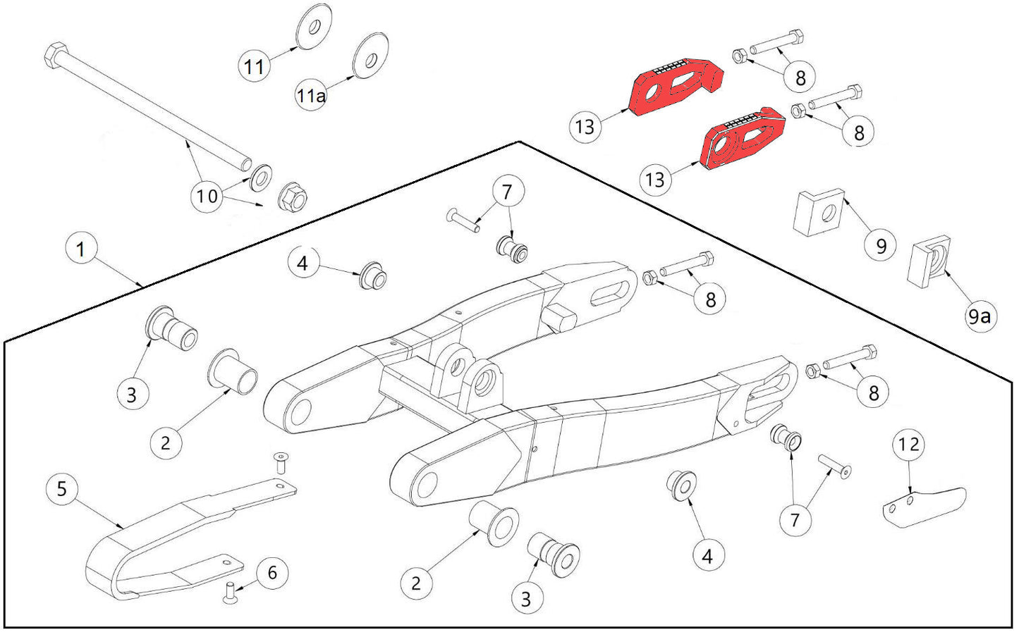 Racing Chain Tensioner (1pc)