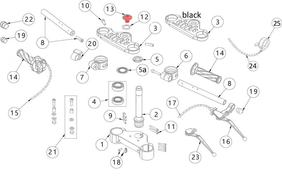 Fixing screw steering plates