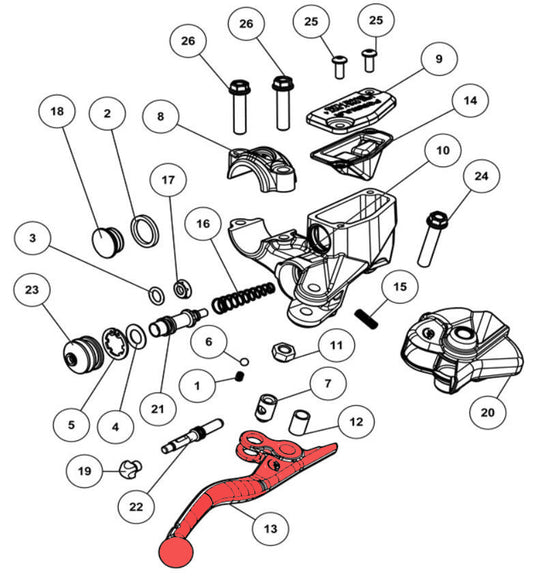 Brake lever RH