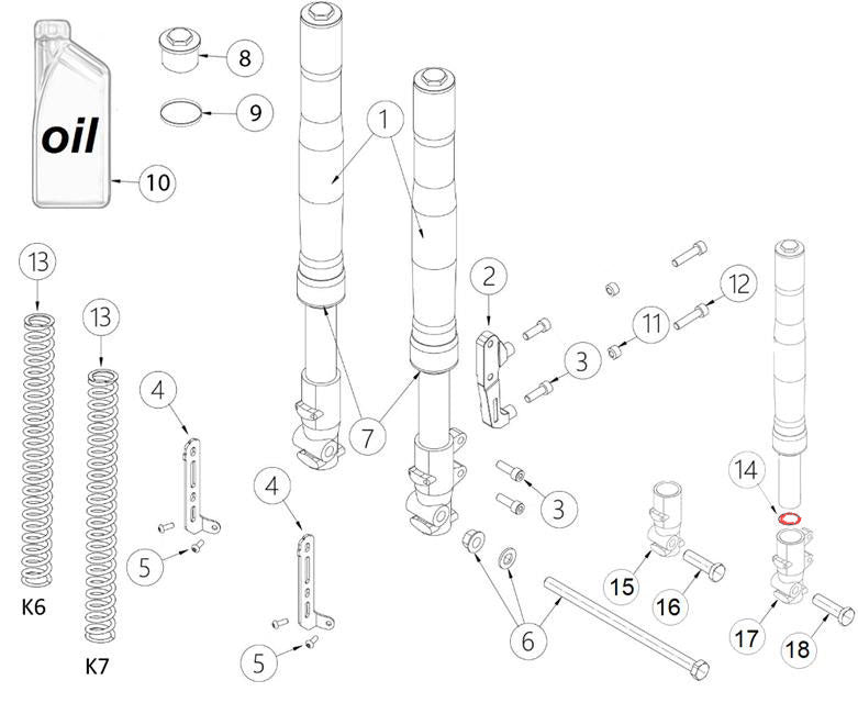 5mm Fork spacer