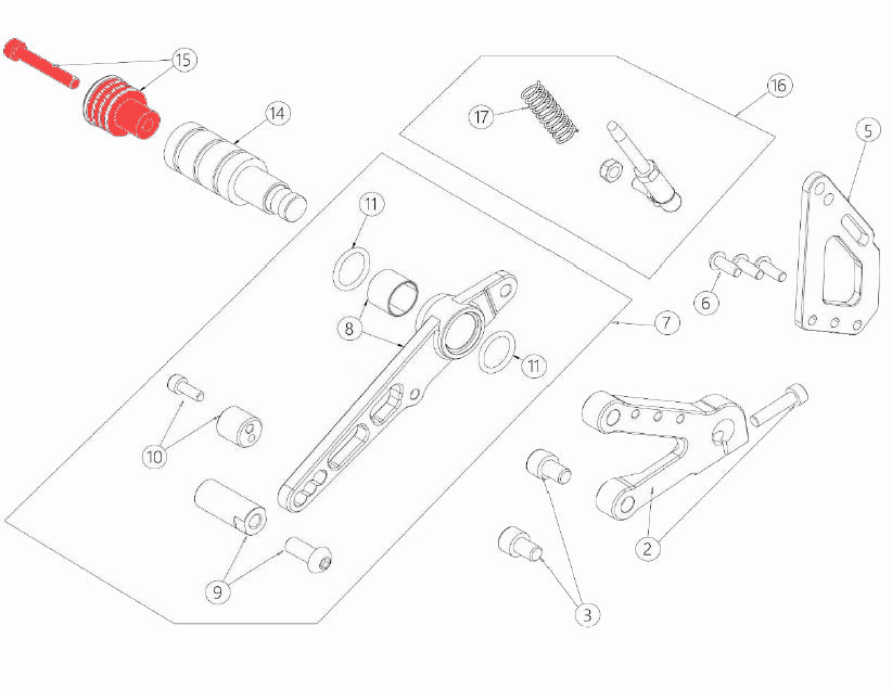 Nylon bumper with fixing screw