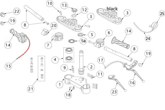 Throttle wire (Mikuni - Keihin)