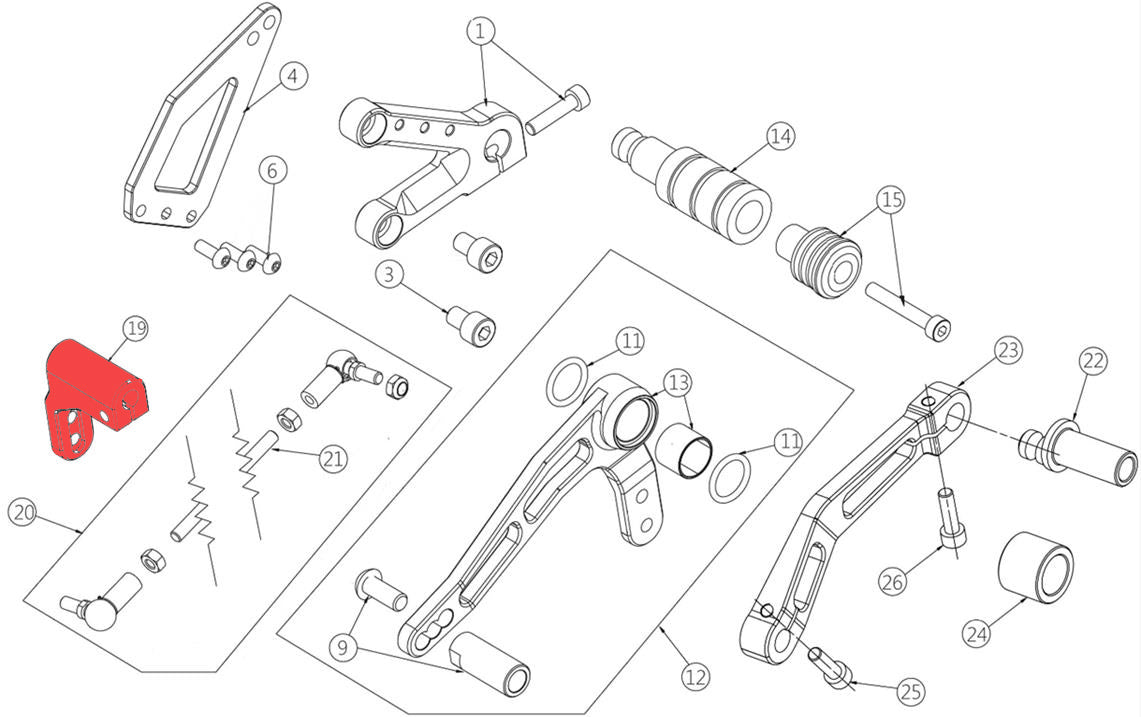 Gearshift arm