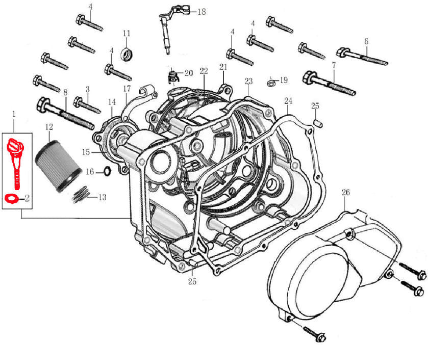 OIL RULER ASSY