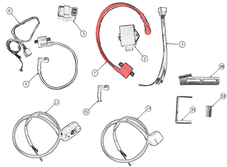 Ignition coil model 110 4S and 160 4S