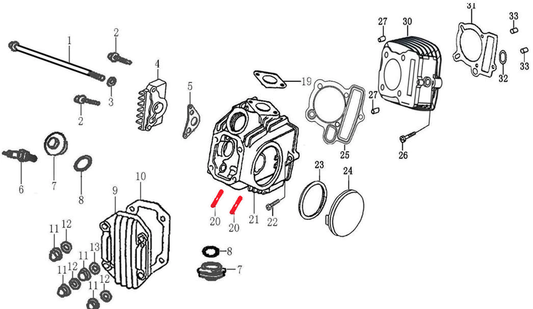 STUD M6 x 32