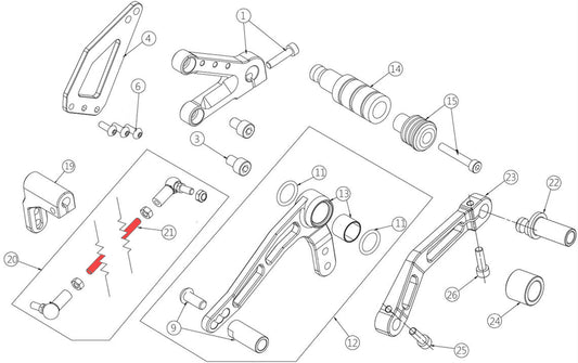 Gearshift tie-rod