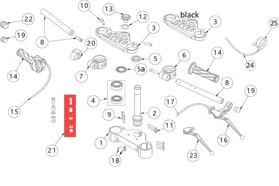 Kit steering limit switch