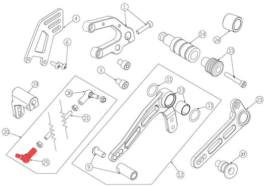 RH FLAT ball joint