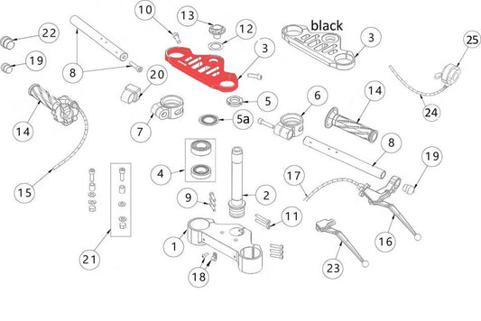 Fork upper plate