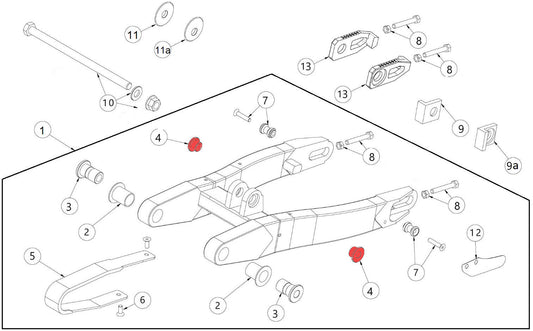 Fixing shock absorber bush