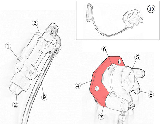 REAR CALIPER GP-2