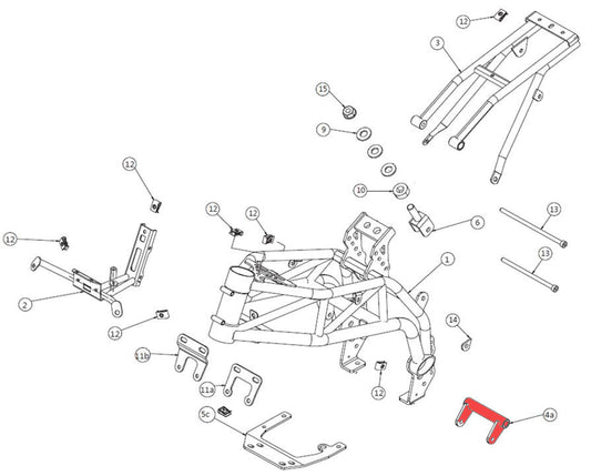 Engine rear support - 110/160 EVO