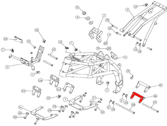 Engine rear support - 110A/160