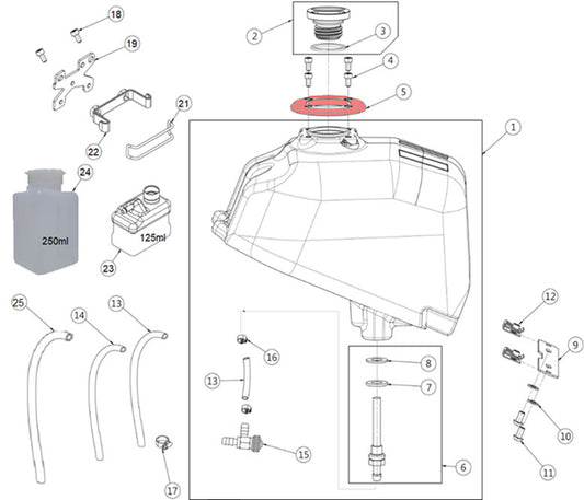 FIXING RING, FUEL TANK