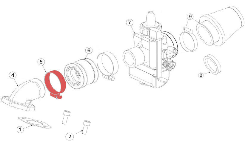 Inlet mainfold fix band 110 4S EVO