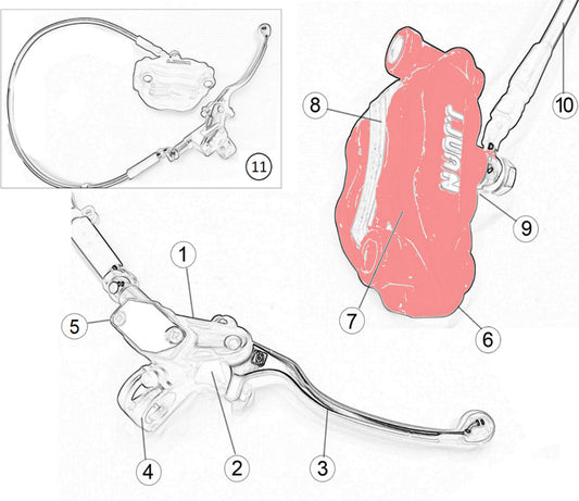 FRONT RADIAL CALIPER  GP-2