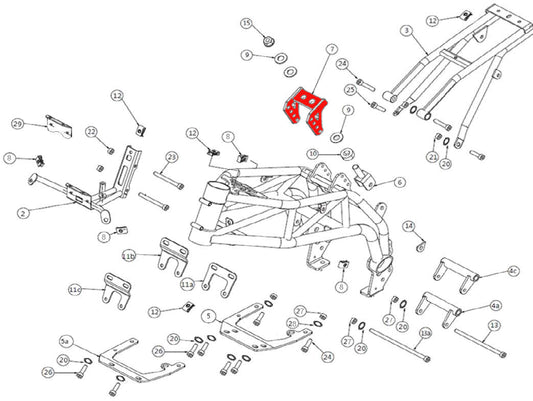 Shock absorber support