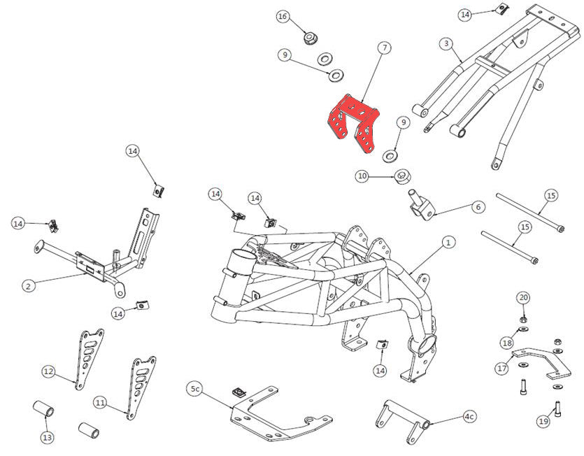 Shock absorber support