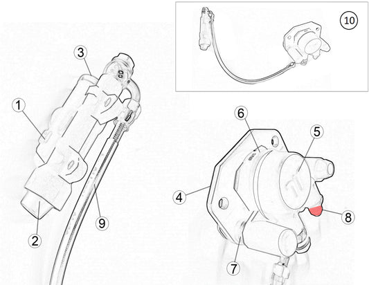 BLEEDER KIT - REAR