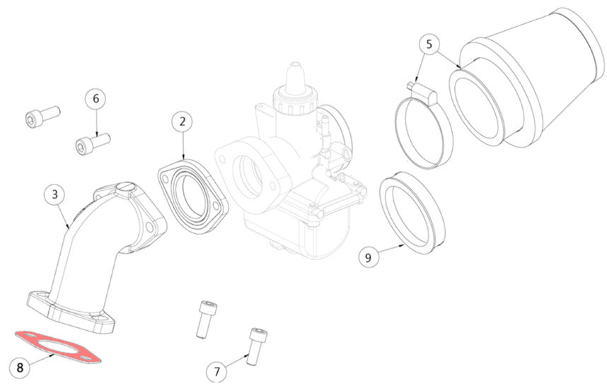 Intake pipe gasket