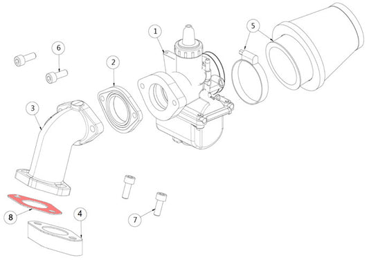 Inlet pipe gasket 110 A