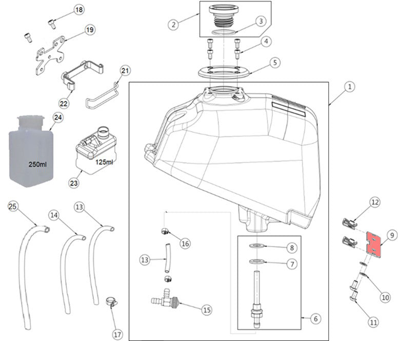 Fuel tank support