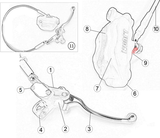 BLEEDER KIT - FRONT