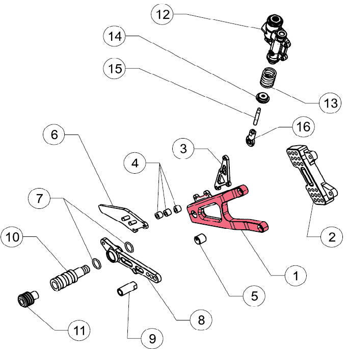 RH FOOTREST SUPPORT (GP-7)