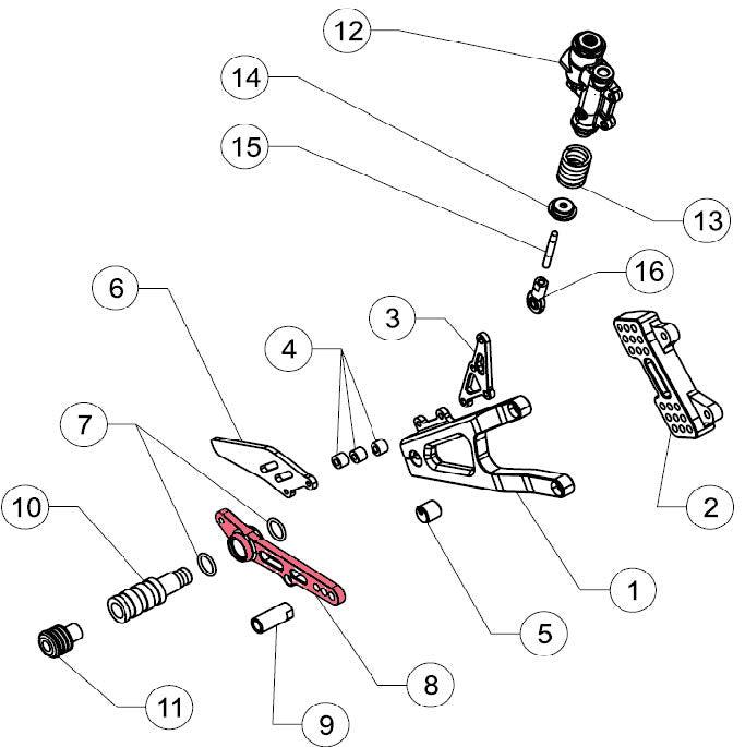 Rear brake Lever (GP-7)