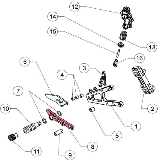 Rear brake Lever (GP-7)
